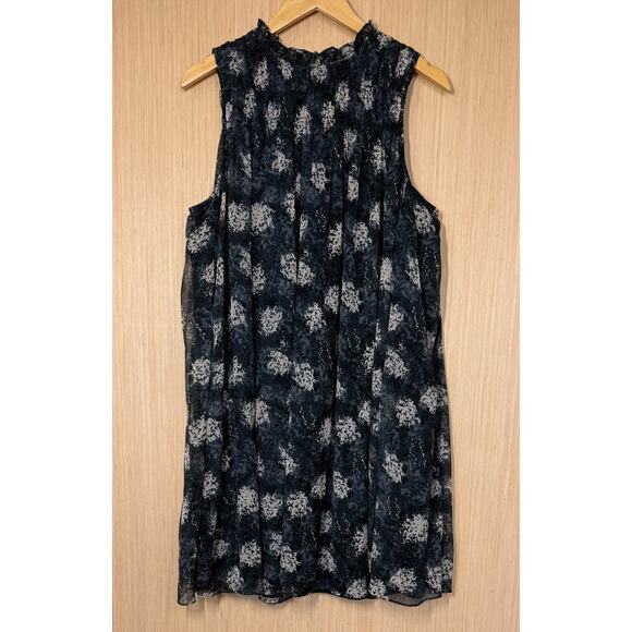 Joie Dresses & Skirts - Joie Baltic Print Smocked Dress Womens Size Large Sleeveless Blue Fairy Grunge